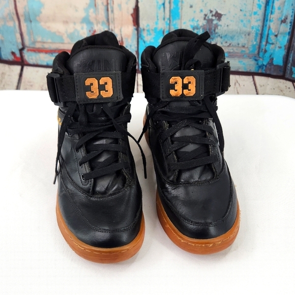 Patrick Ewing Athletics 33 Hi Black Gum Sole 1EW90124-046 - Picture 1 of 9